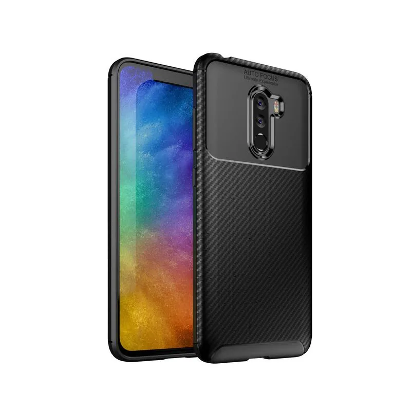 

For XiaoMi Mi F1 Case Fashion Soft Silicone Luxury Carbon Fiber Anti-fall Back Cover For XiaoMi F1 Shockproof Protection Cover