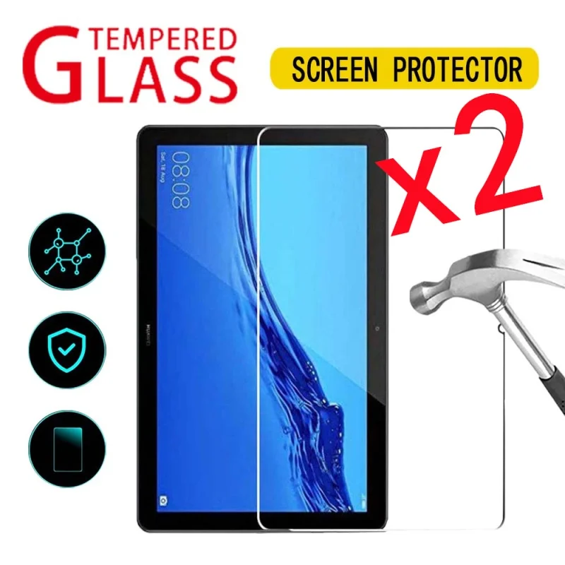 2 шт. планшет Защитная пленка для экрана из закаленного стекла крышка Huawei MediaPad T5 10