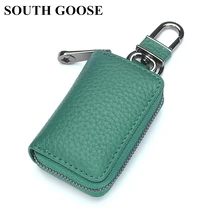 Южная Гусь модная обувь из натуральной кожи держатели ключей от автомобиля Для мужчин органайзер для ключей ключница Чехлы Для женщин милый кейс на молнии для автомобиля подарок