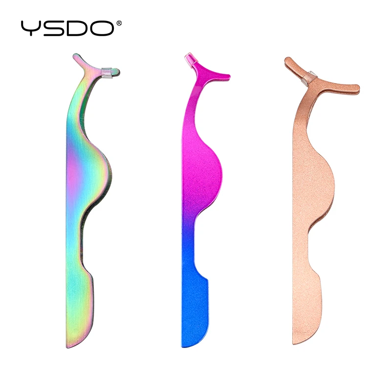 Eyelash tweezers stainless steel straight false eyelash extension tweezers makeup tools cosmetics for apply to lashes