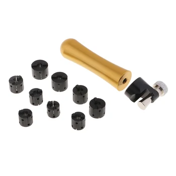 

1 Set ID Ring Holder Jewelry Ring Fixed Settings Hand Engraving Tools with 9x Mandrel for Jeweler Hobbiest