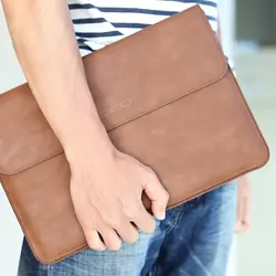 Sac À Manches d'ordinateur portable 10.2/10.9/11/13/13.3 Pouces pour Macbook Air 13 "/Macbook Pro 13"/iPad Pro 11 2021 En cuir PU Étui À Manches 