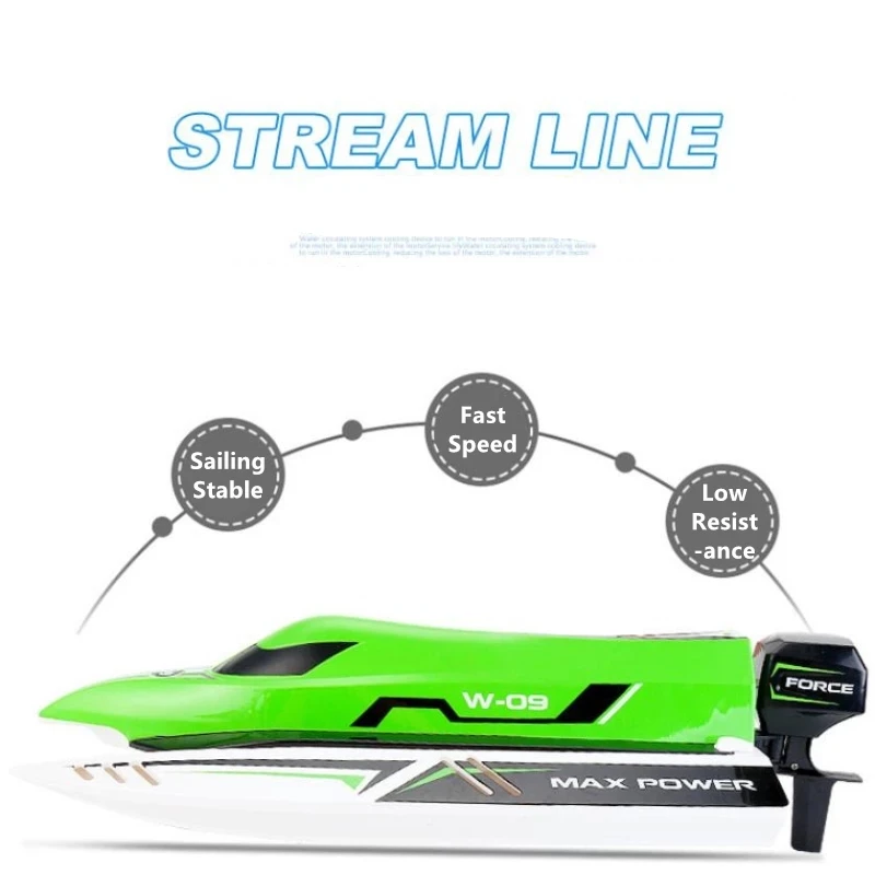 High Speed Brushless Racing RC Boat 50KM/H 2-Way Navigation Waterproof Capsize Reset Over Distance Prompt Electric RC Toys Modle 3