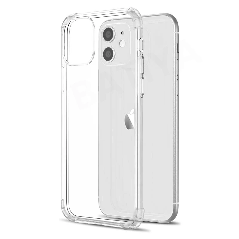 Luxury Shockproof Silicone Phone Case For iPhone 11 Pro X XR XS MAX 6 6s 7 8 Plus SE 2020 Case Transparent Protection Back Cover Luxury Shockproof Silicone Phone Case For iPhone 11 Pro X XR XS MAX 6 6s 7 8 Plus SE 2020 Case Transparent Protection Back Cover