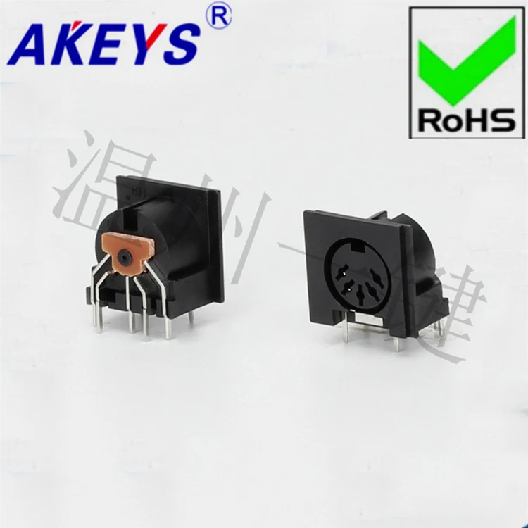 

5 PCS DS-5-01c square S large terminal connector generous 5-core 7-foot socket 5PIN pin DIN mother seat