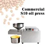 S10 Automatic Oil Press Machine Heavy Intelligent Commercial Oil Presser Sunflower Seeds Peanut Oil Extractor 1500W (max) 1