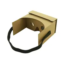 3D VR голова-установленный картон Стиль очки шлем очки виртуальной реальности Гарнитура для мобильного телефона