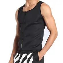 Мужской спортивный корсет для фитнеса, сжигания жира на молнии, самонагревающийся, ускоренный пот, для бега, для похудения, Корректирующее белье Abdo для мужчин