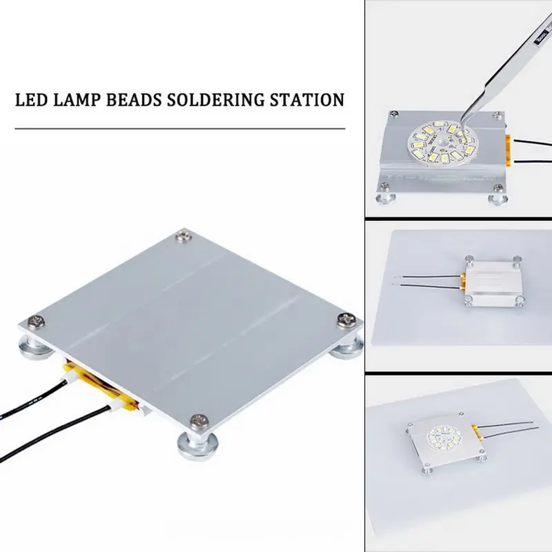 

70*70mm LED Lamp Remover BGA Demolition Chip Welding Soldering Station Aluminum PTC IP20 Heating Plate 300W 260 Degree