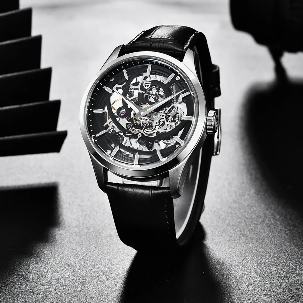 

2020 New PAGANI DESIGN Men's Mechanical Watch Hollow Out Tourbillon Automatic Watch Luxury Mechanical Watch Men Waterproof 100M