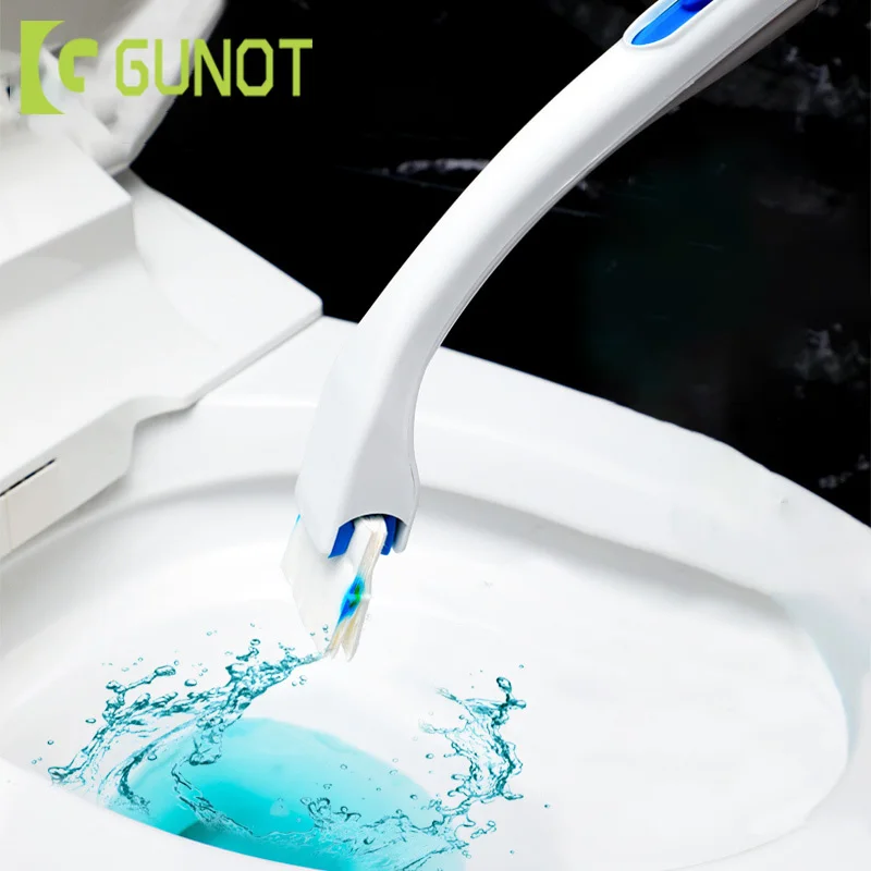 GUNOT одноразовая щётка для туалета, сменная Чистящая Щетка, насадка для туалета, дома, ванной комнаты, чистящее средство, аксессуары для ванной комнаты