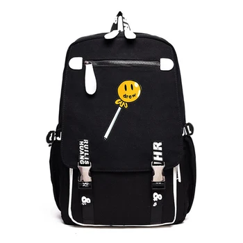 

Solid Color Backpack for Women 2020 Multi Pocket Justin Bieber Yummy Travel Backpacks Large Capacity School Bag for Teenage Bag