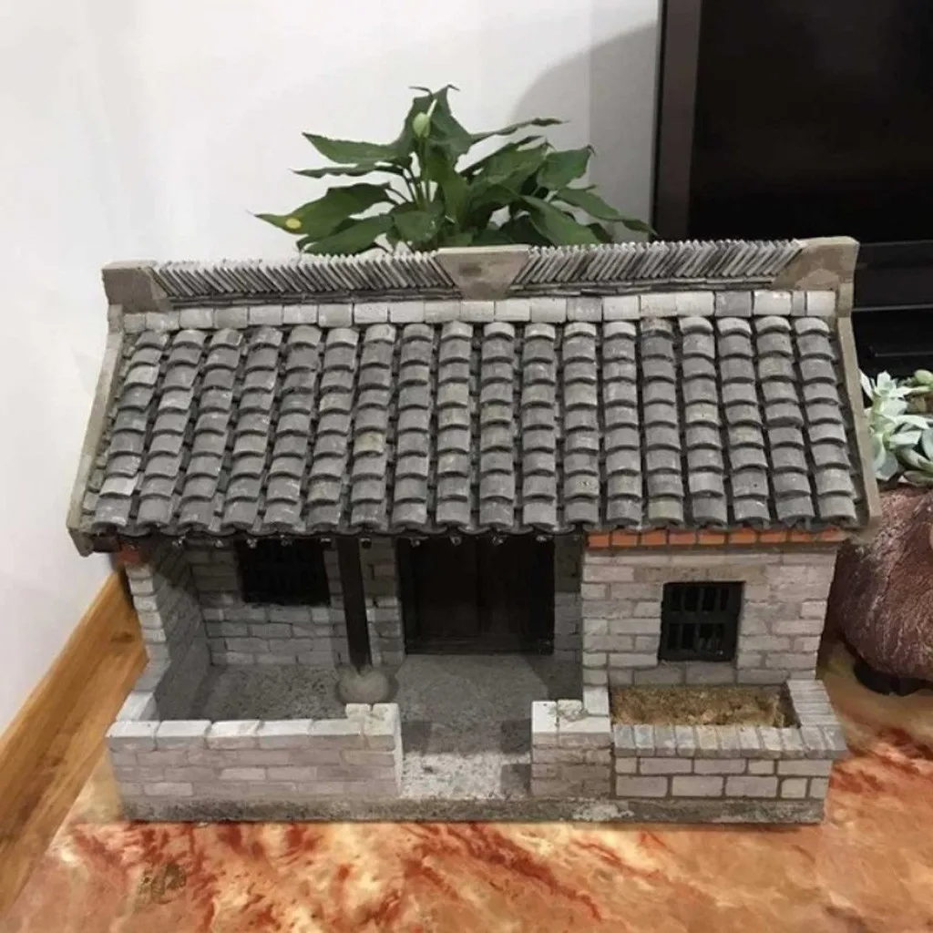 Игрушка песок стол моделирование кирпичные декорации Diorama дети строительные миниатюрные# C