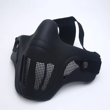 

CS outdoor protective double-sided Steel Wire Face Protection Half Face Mask