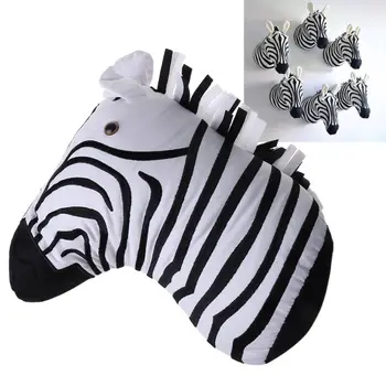 

Wall Hanging Mount Animal Head Toy Stuffed Plush Elephant Zebra Giraffe Head Decor for Nursery/Child Room Kid Gift