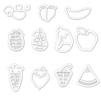 

Vegetable And Fruit Cookie Cutter Plastic Biscuit Cut Mold Baking Fruit Cut Cake Mold Embossing Printing Die