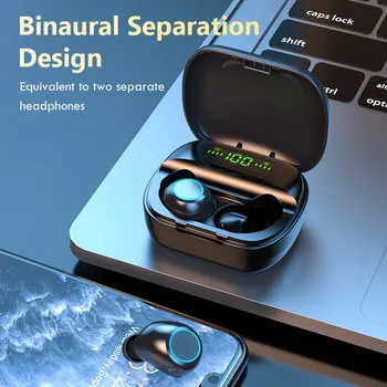 

5.0 TWS Bluetooth Earphones Touch Control Wireless Bluetooth Headphones Sports Waterproof Headphone Headsets With Microphone