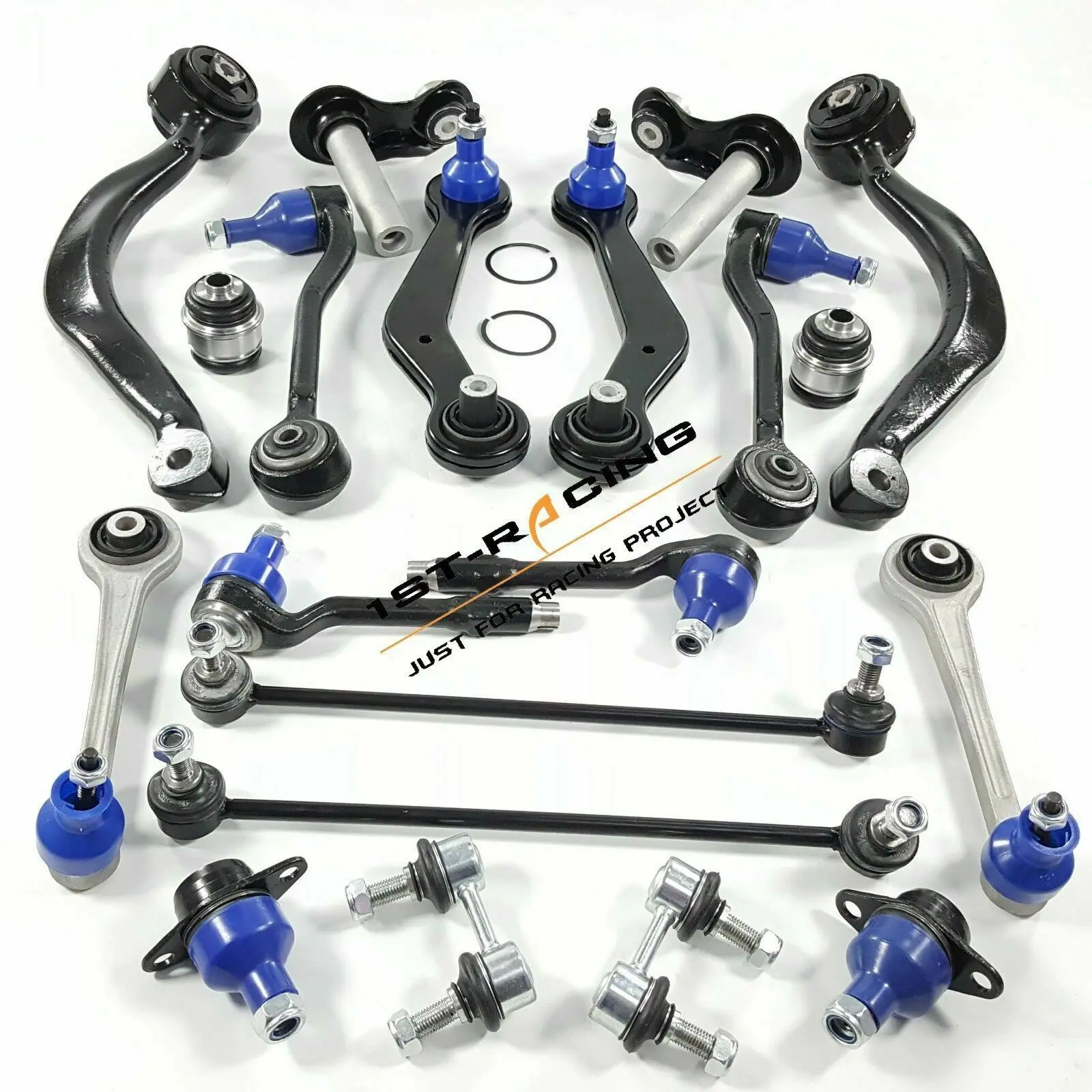 BMW X5 E53 3.0 4.4 4.6 4.8 3.0D FRONT SUSPENSION WISHBONE ARMS ARM KIT LINKS HD 