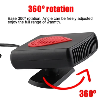 

Hot 150W Demister Dryer Rotatable Winter Heating Accessory Adjustable Car Electric Heater Windscreen Defroster Interior Cooling