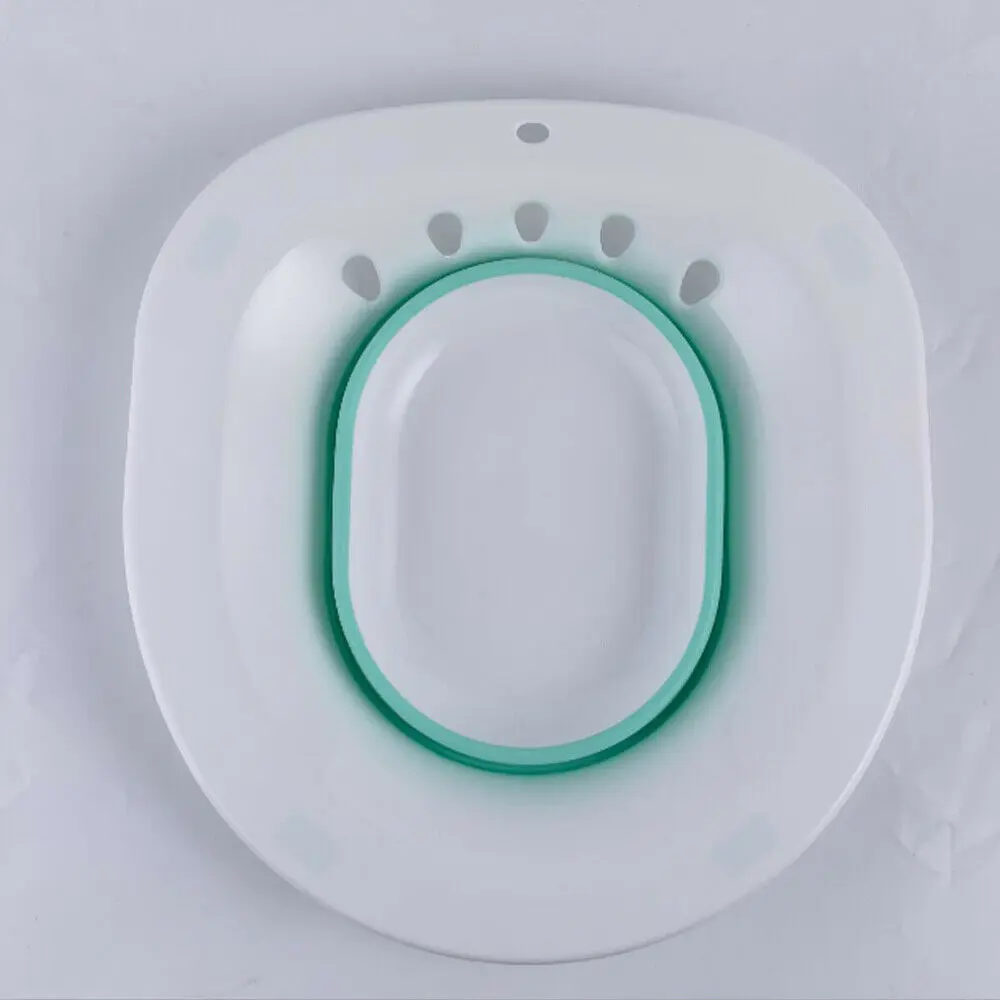 Складной Туалет портативный биде терапия ванна для пациента Sitz Ванна геморроя беременных - Цвет: Зеленый