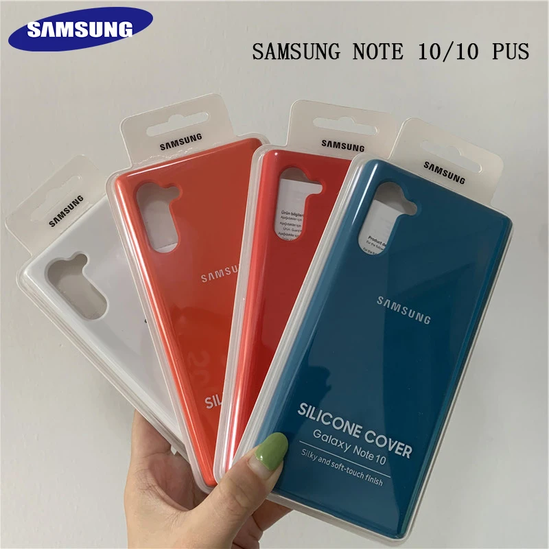 

100% Original Samsung Note 10 Case Soft Silicone Case for Galaxy S10 Note 10 Plus 5G TPU Case Note 10 pro Full Protector Cover