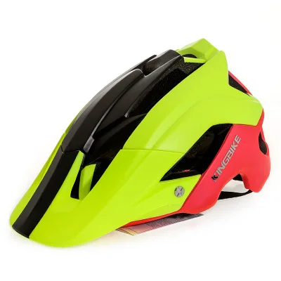 KINGBIKE MTB дорожный велосипедный шлем цельно-Формованный мужской женский велосипедный шлем Кепка acete Casco Ciclismo велосипедные шлемы безопасная Кепка - Цвет: Green Red