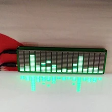 16 уровень светодиодный музыкальный аудио спектр индикаторный усилитель доска зеленый цвет скорость регулируемый режим АРУ DIY наборы