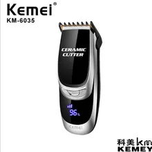 Волосы kemei триммер KM-6035 kemei электрическая машинка для стрижки волос керамическая головка управления скоростью ЖК-дисплей волос