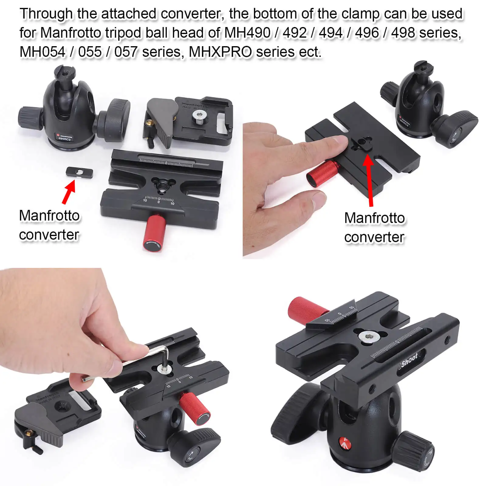 de liberação rápida tripé cabeça de ARCA-SWISS gitzo manfrotto