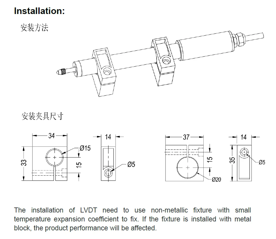 Us 287 82 10 Off Miran Lvdt Linear Position Sensor 5mm 100mm Spring Return Type Transducer Rs485 Output Linear Variable Differential