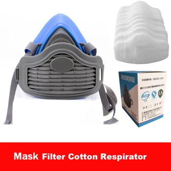 

3200 Masks Filter cotton Half Face Mask Efficiency Filters Industrial Grade Respirator Mask For Outdoor