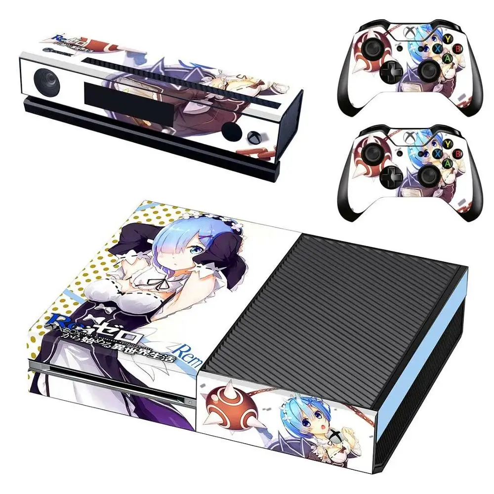 Re: жизнь в другом мире от zero sticker s для Xbox one кожная наклейка для Xbox one консоль Kinect два контроллера Skins
