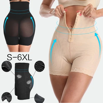 

Plus Shapewear Workout Waist Trainer Corset Butt Lifter Tummy Control Plus Size Booty Lift Pulling Underwear Shaper Women Ladies