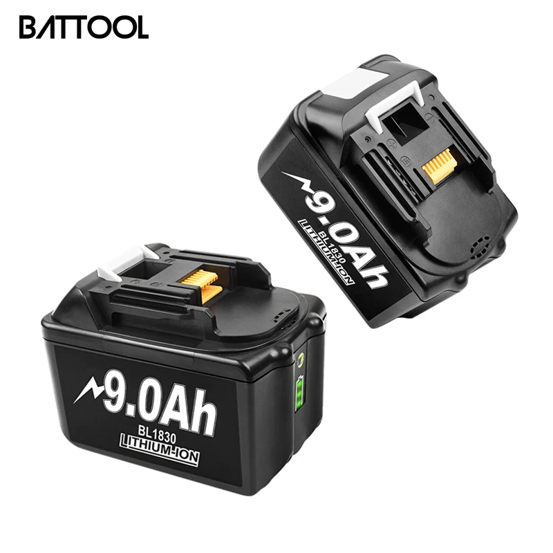 Литий-ионный аккумулятор BL1830B 18 в 9 0 Ач для беспроводных электроинструментов Makita