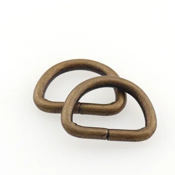 

30pcs Metal Non-Welded D Ring 3/4''Inch(19mm) Bronze Adjustable Buckle For Backpacks Straps shoes Bags DIY Accessorie