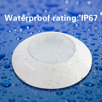 

5.6 inch Round Ceiling Light Outdoor Personal Car Parts 24 LED Cabin Dome Cabinet Lamp Decoration for RV Camper Yacht