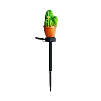 

Solar LED Lawn Lamp Cactus Shape Spike Light for Outdoor Garden Yard Ground Lamp