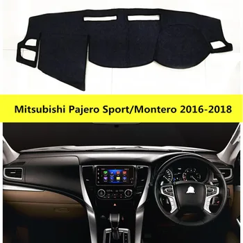 

car dashboard cover for Mitsubishi Pajero sport 2016-2018 Auto dash board mat Protective pad for Pajero right hand drive