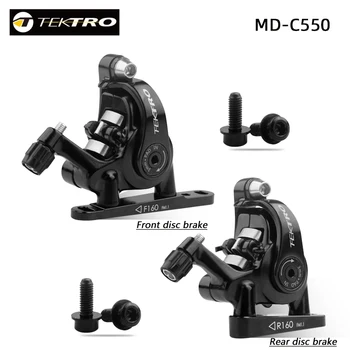 

TEKTRO MD-C550 Road Bike Dual Piston Cable Saddle Front / Rear Aluminum Alloy Mechanical Disc Double Brakes Bicycle Parts