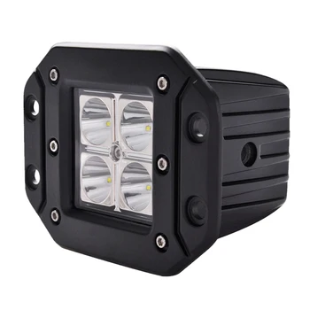 

1PCS ECAHAYAKU LED Work Light 12V 24V Driving Work lamp Flush Mount Pods 12W for Motorcycle Tractor Boat Off Road 4WD 4x4 Truck