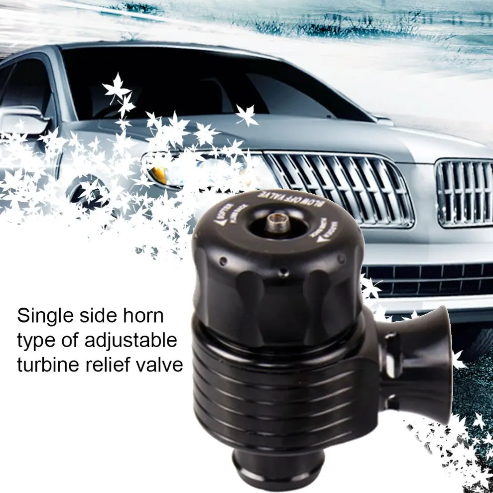 

25mm Adjustable Turbo Dump / Blow Off / Wastegate Valve Bov - Fluted - Black