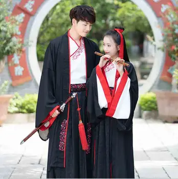 

Men&Women Hanfu Ancient Chinese Traditional Vintage Hanfu Sets Halloween Cosplay Costume Fancy Dress For Couples Lady Plus Size