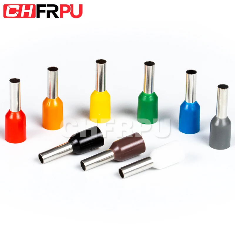 

CHFRPU 100pcs Insulated Ferrules Terminal Crimp Terminator cold pressed insulated termina VE0508 7508 1008 1508 2508 4009