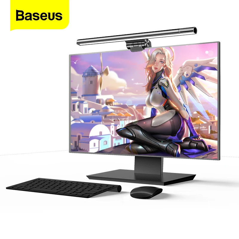 

Baseus LED Desk Lamp Screen Bar Light PC Computer Laptop Hanging LED Light Table Lamp LCD Monitor Lamp Study Reading USB Light