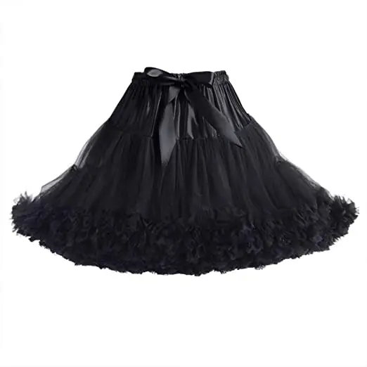 

Women's Petticoats Tulle Skirts Half Slips Underskirt Tutu Ruffled Ballet Dress Lolita