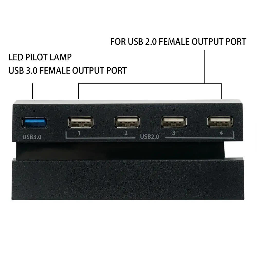 DOBE 5 Port usb хаб 3 0 светодиодный ными индикаторами для флэш накопителя PS4 DualShock