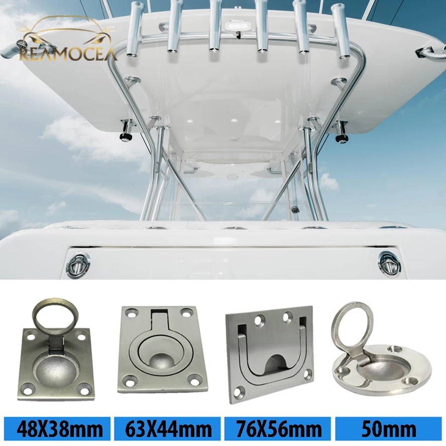 Reamocea Marine 316 Stainless Steel Round Flush Mount Hatch Lift
