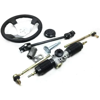 

Self-made Four-wheel Electric Kart Refit Steering 1.75 Turn Steering Wheel Universal Joint Pull Rod
