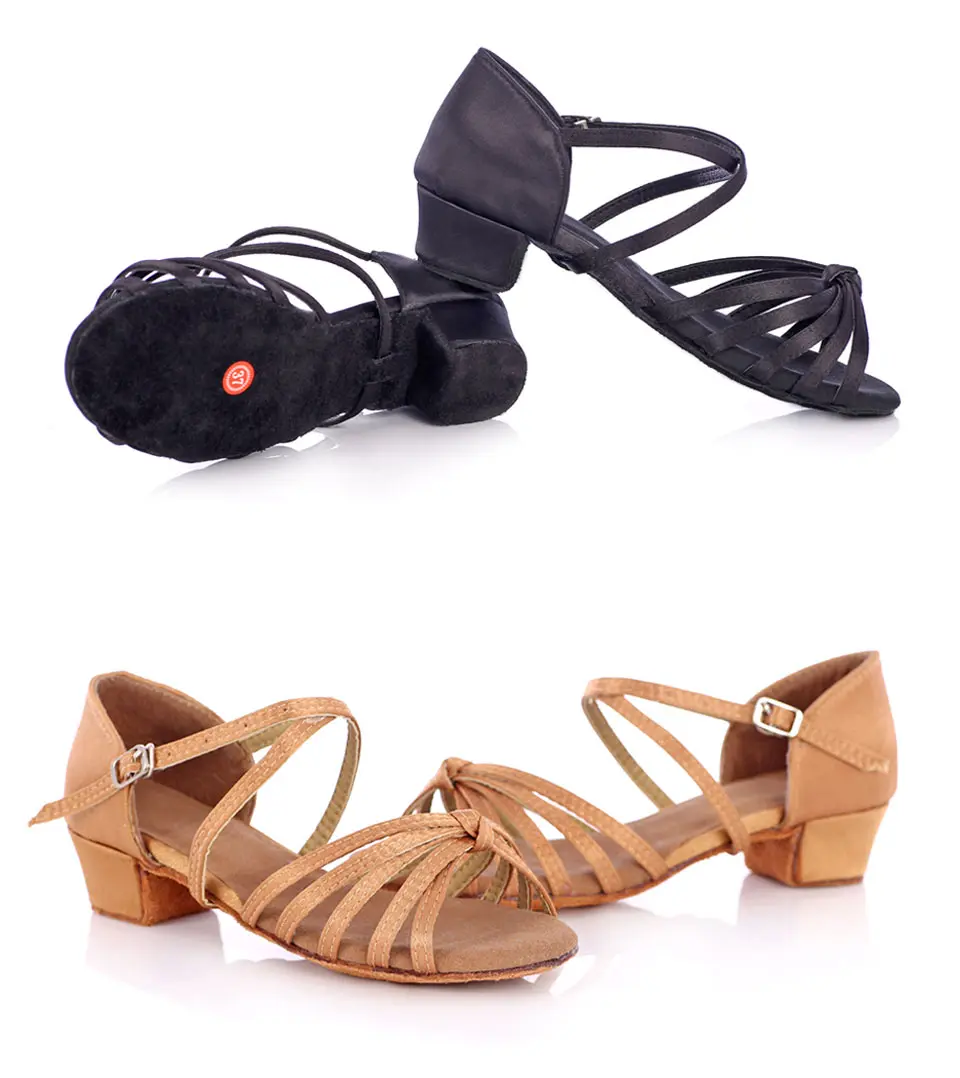 Детская обувь для латинских танцев; обувь для сальсы на низком каблуке; Танцевальная обувь для женщин и девочек; бальные туфли для танго; детская Профессиональная Обувь для танцев