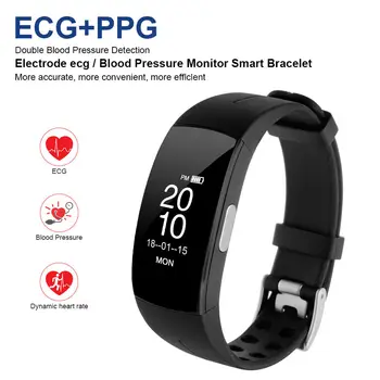 

PPG ECG Smart Bracelet Activity Tracker Blood Pressure Heart Rate Monitor Watch IP67 Waterproof Intelligent Reminder Wristband